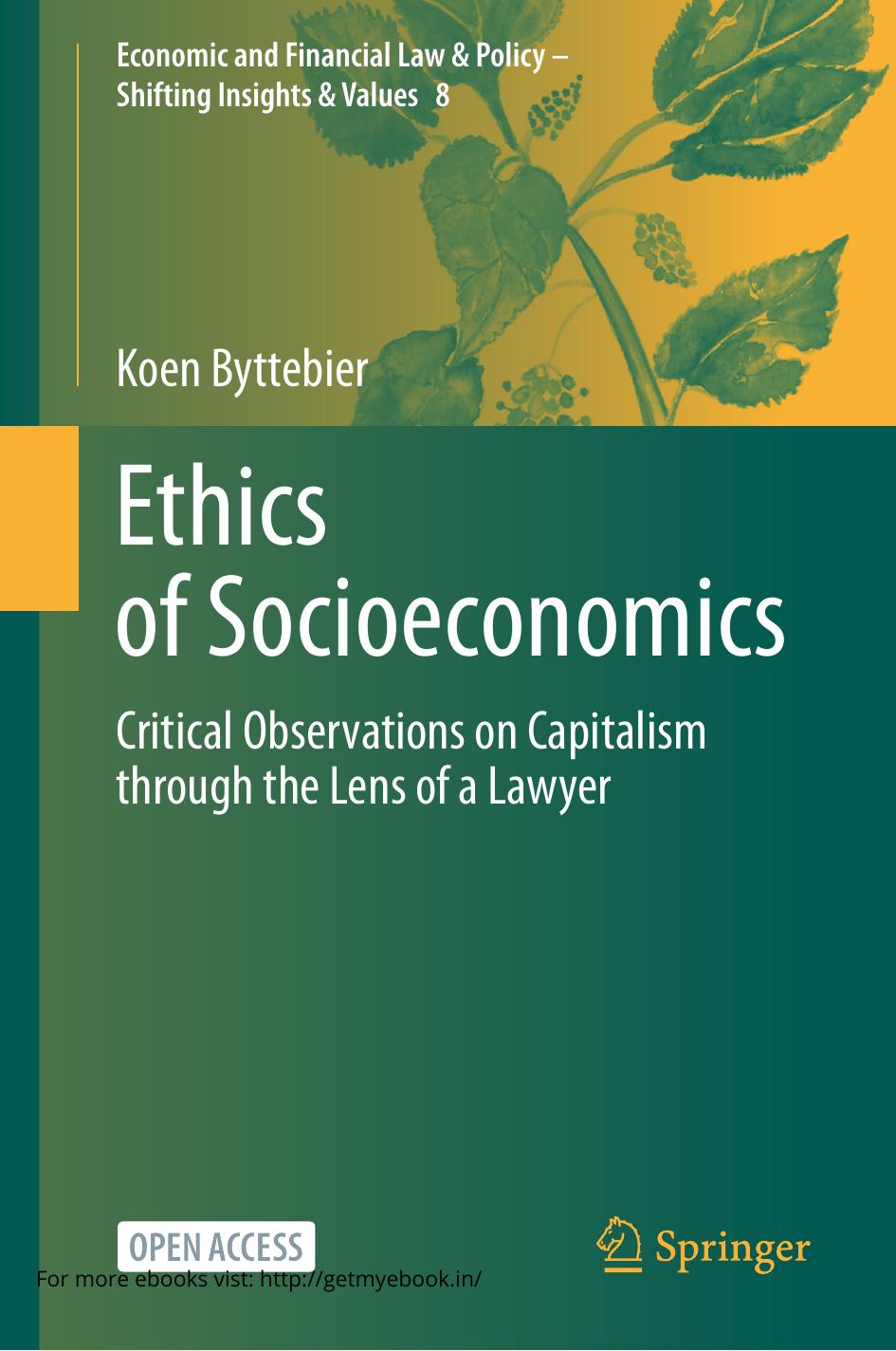 Ethics of Socioeconomics